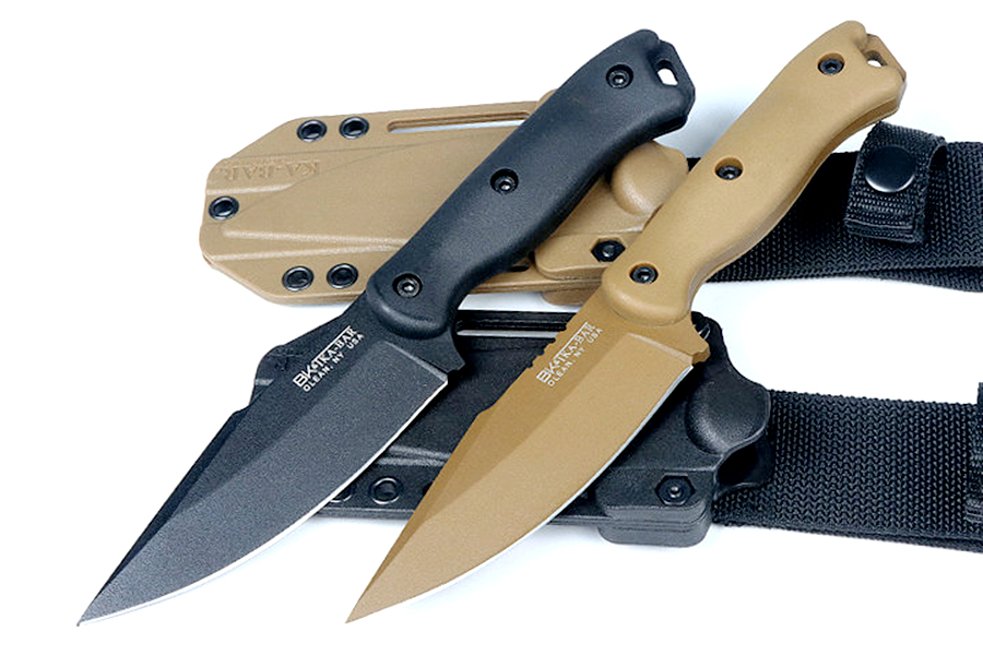 M7751 Kabar BK18 Survival Straight Knife 4Cr13Mov Titanium Coating Blade Full Tang FRN Handle Outdoor Fixed Blade Tactical Knives