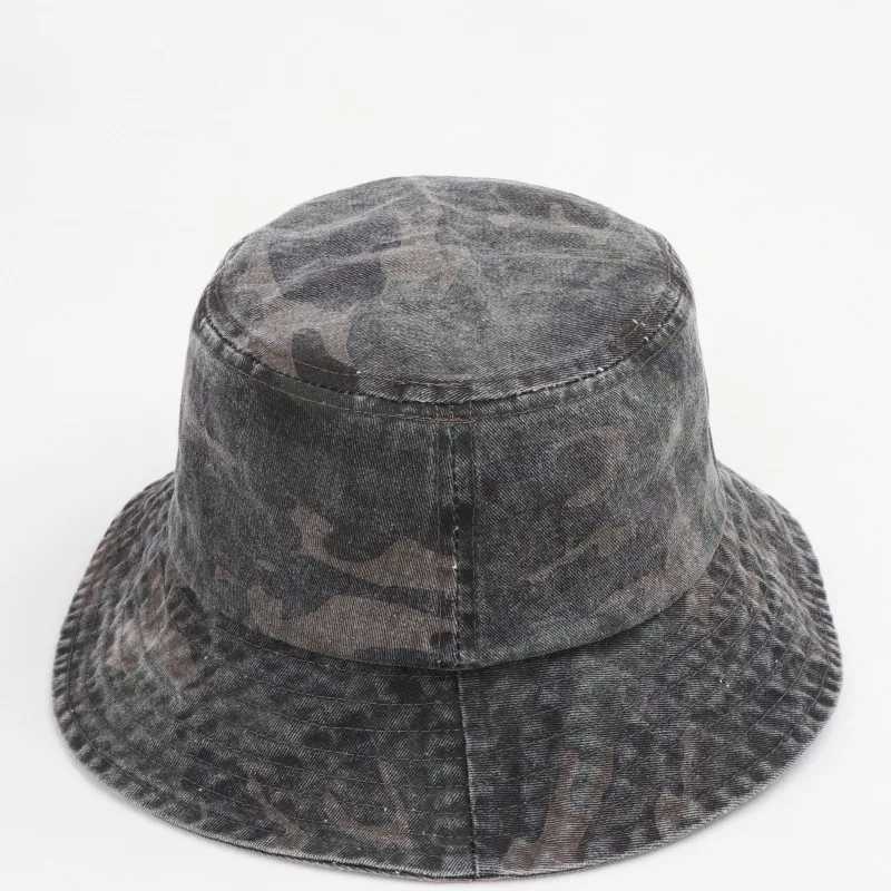 New Washed Cotton Camouflage Bucket Hat For Men And Women Outdoor Travel Casual Sun Cap Panama Fisherman Hats Bob Y250707