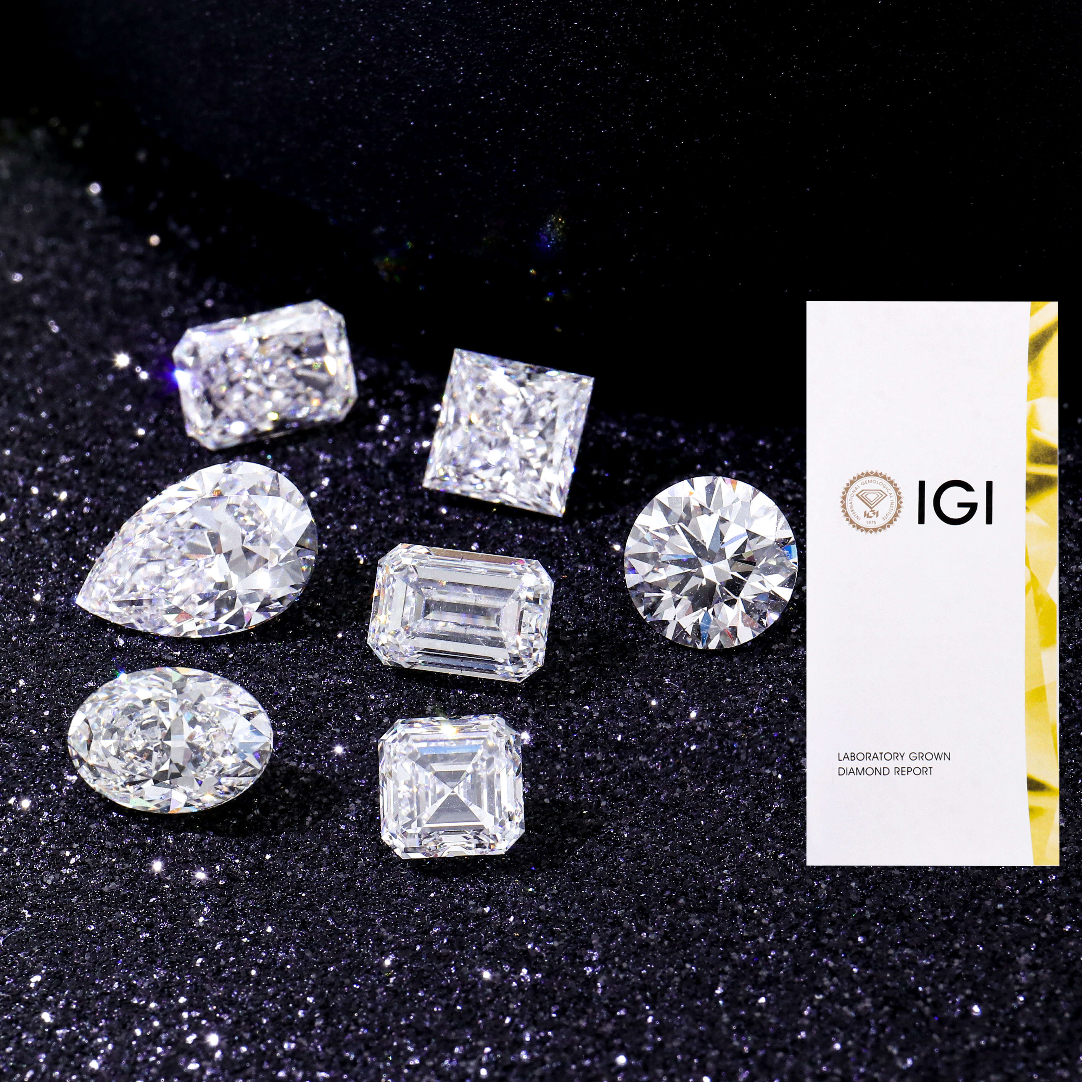 5.0 Ct - 8.0 Ct Lab Grown Diamond D E F-VS Real White CVD Diamond IGI Certificate for Jewelry Making