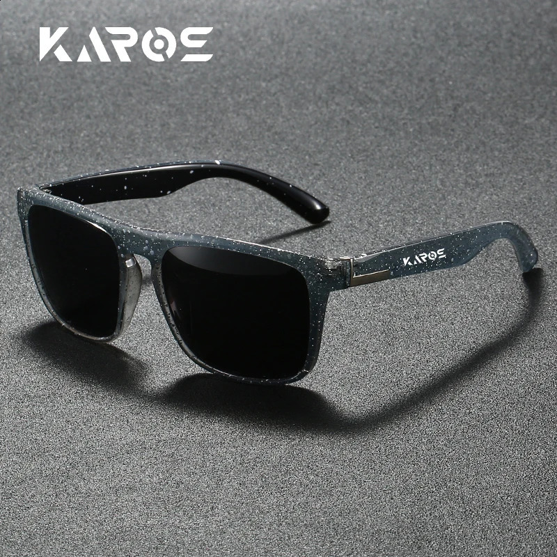 Karos Fashion Vintage Square Sports Sunglasses for Men and Women Fishing Driving ner Sun Glasses AntiGlare UV400 Eyewear 250707