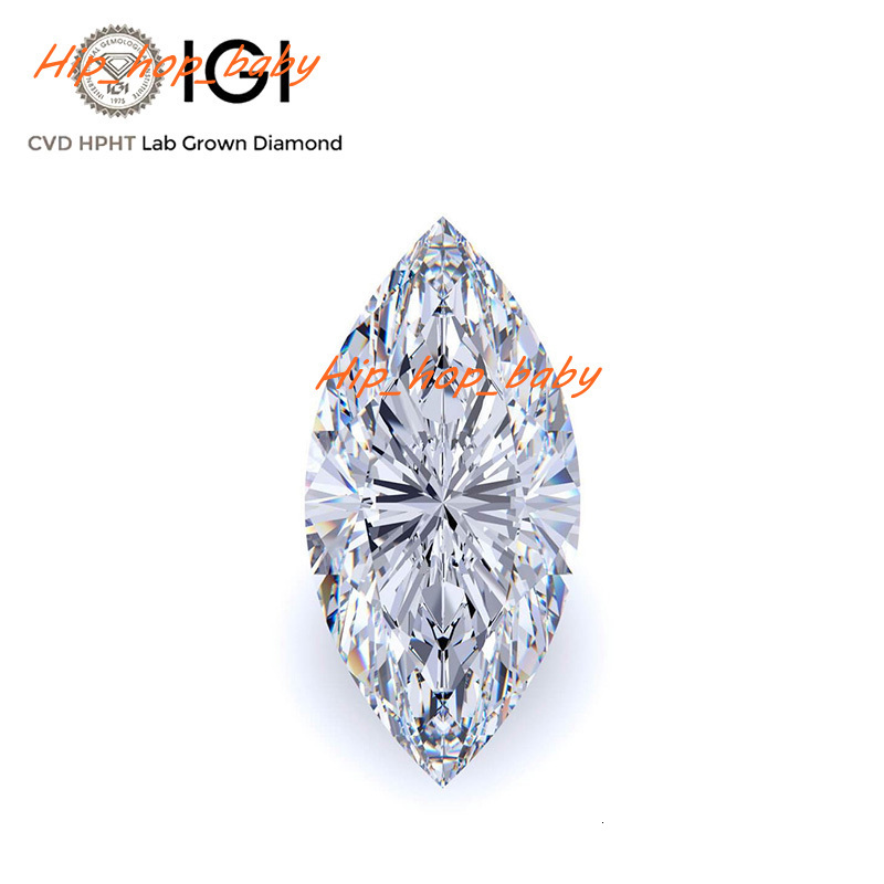 In Stock IGI Certified Lab Grown Diamond DEF Color VVS VS 0.3ct - 5ct Loose Diamond Marquise Cut CVD HTHP Lab Created Diamond