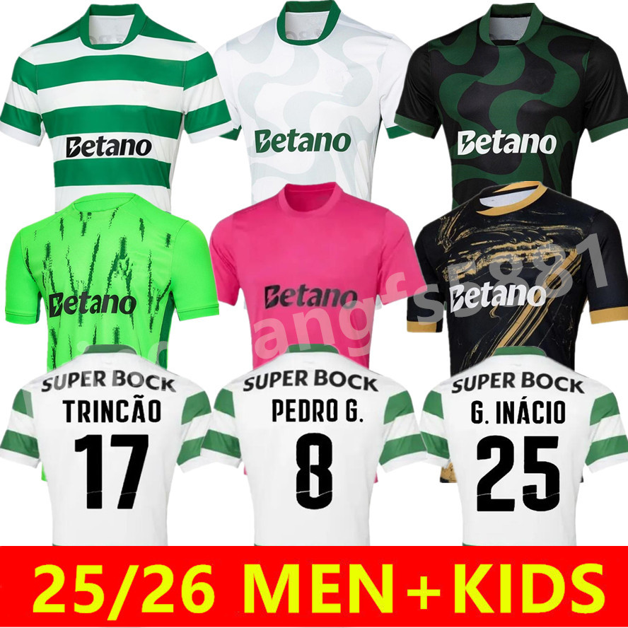 2025/26 sporting CP Lisboa soccer jerseys Lisbons Jovane Sarabia Vietto COATES ACUNA home away third 24 25 26 HJULMAND GYOKERES football shirt Men Kids