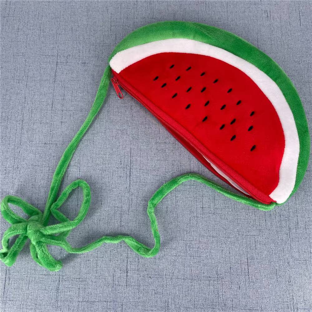 Small 2-6Year, Watermelon Bag Satchel Cute Fruit Plush Backpack Shoulder BAG , Messenger Pouch ddmynov