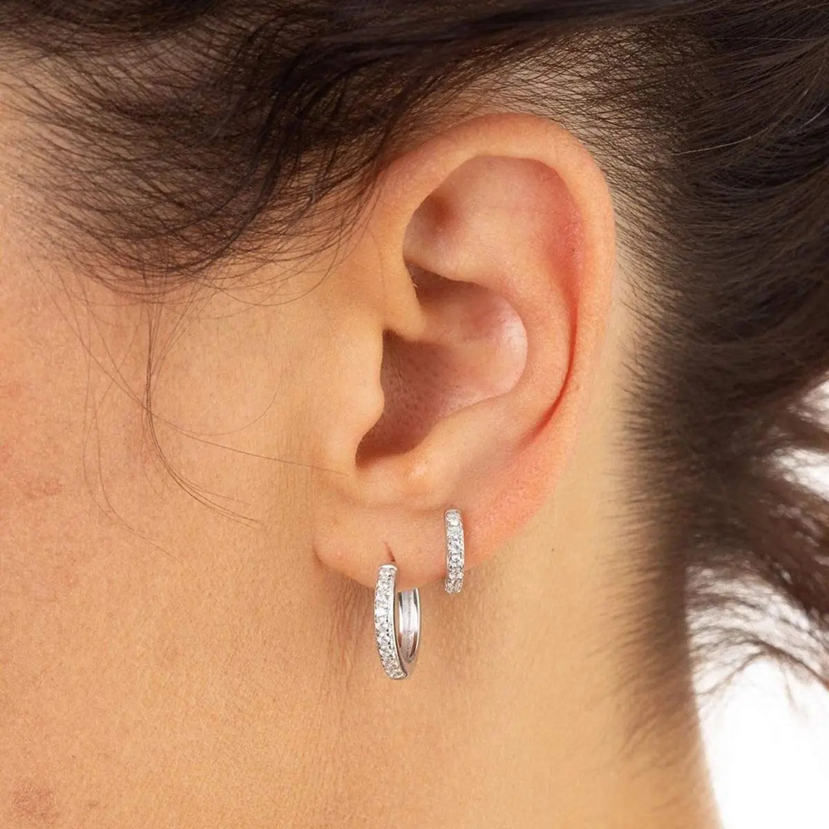Shevalues 3 Pairs Hoop Earrings Set for Women 14K Gold Plated Men Jewelry Hypoallergenic Decoration Ladies 250627