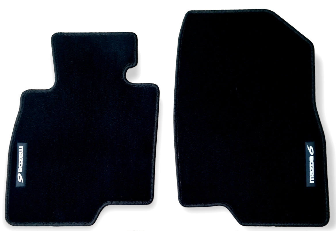 Front Car Floor Mats For Mazda 6 Sedan Velour Waterproof Black Carpet Rugs Liner