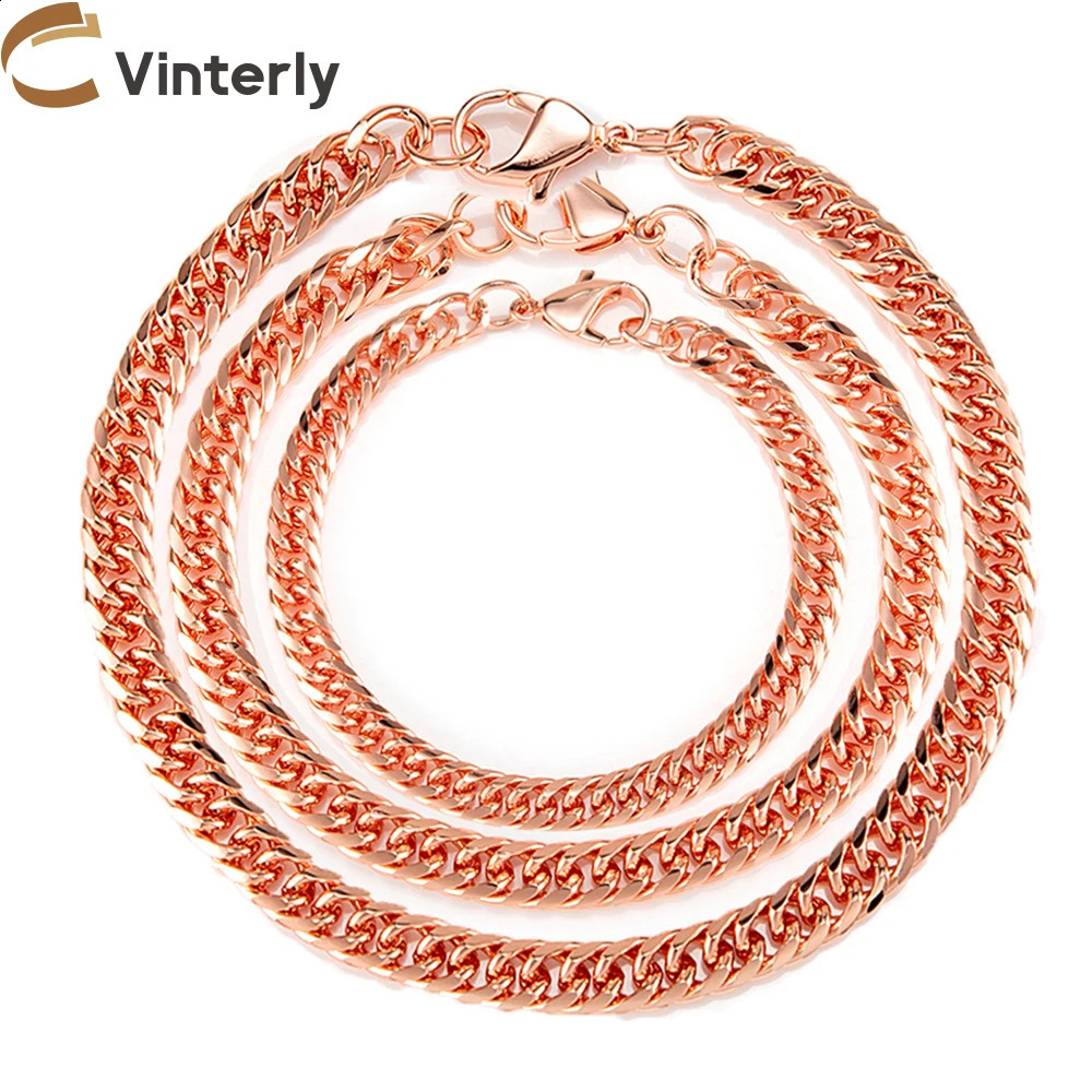 Pure Copper Bracelets for Men Women Adjustable Cuban Chain Link Lobster Clasp 6mm Wide Antiscratch Male 7105 Inch Jewelry 250707