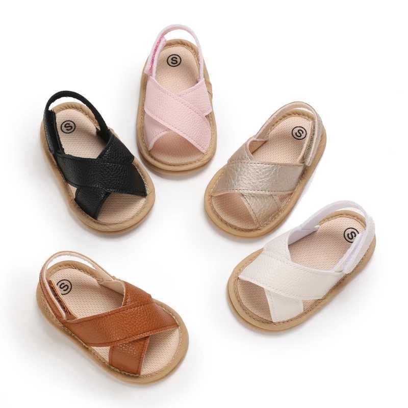 2024 Casual Cute Solid Color Open Toe Sandals for Baby Boys and Girls Breathable Lightweight Walking Shoes for Spring and Summer R250707