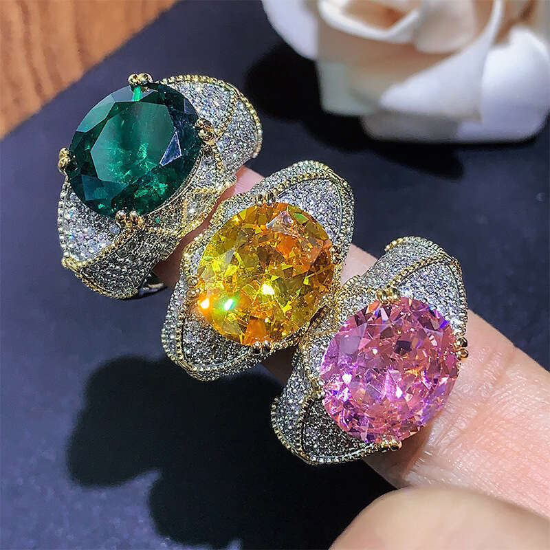 Autumn Winter New Fashionable Commuter Style Colorful Open Ring For Women 6D8