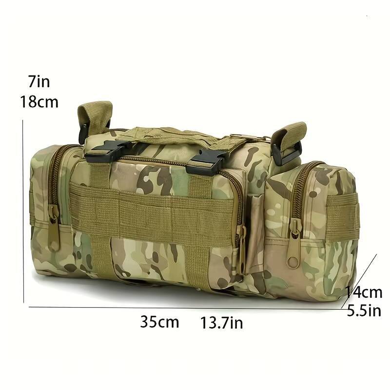 Nylon outdoor crossbody climbing hiking camping shoulder bag, zipper bag ddmynov