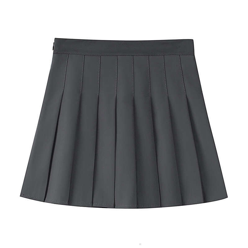 Pleated Short Autumn Winter New High Waist Slimming JK Plaid Anti-Exposure A-Line College Half Skirt Wholesale B5