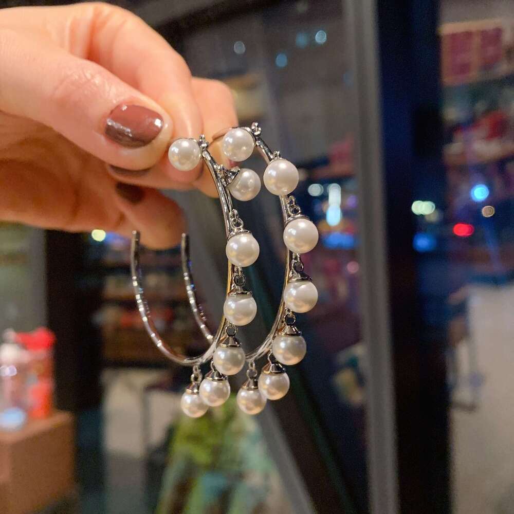 Tiktok Live New Australian Large Pearl For Women Mother-Of-Pearl Earrings 629