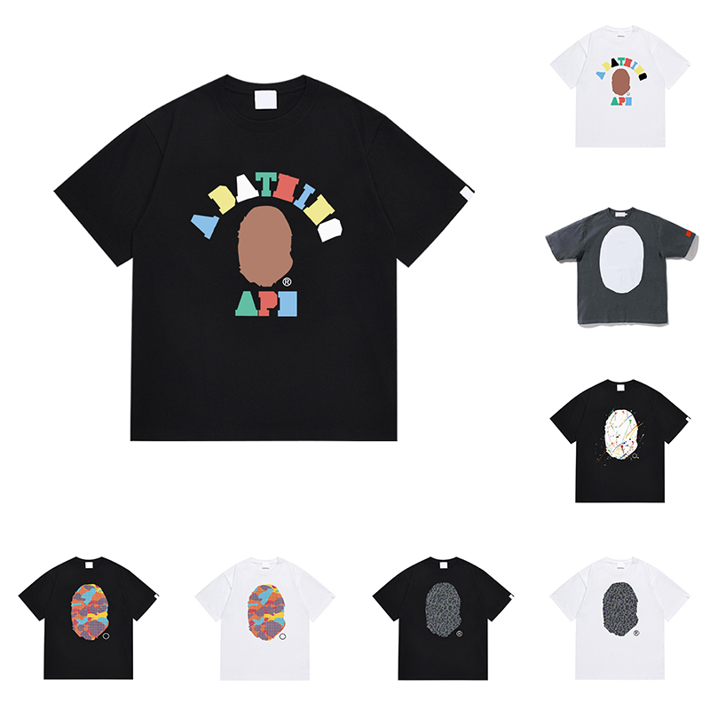 Mens tshirts designer cotton t- shirt trendy classic black white pattern short sleeved sport womens tees summer casual breathable and comfortable tshirt size S-2XL