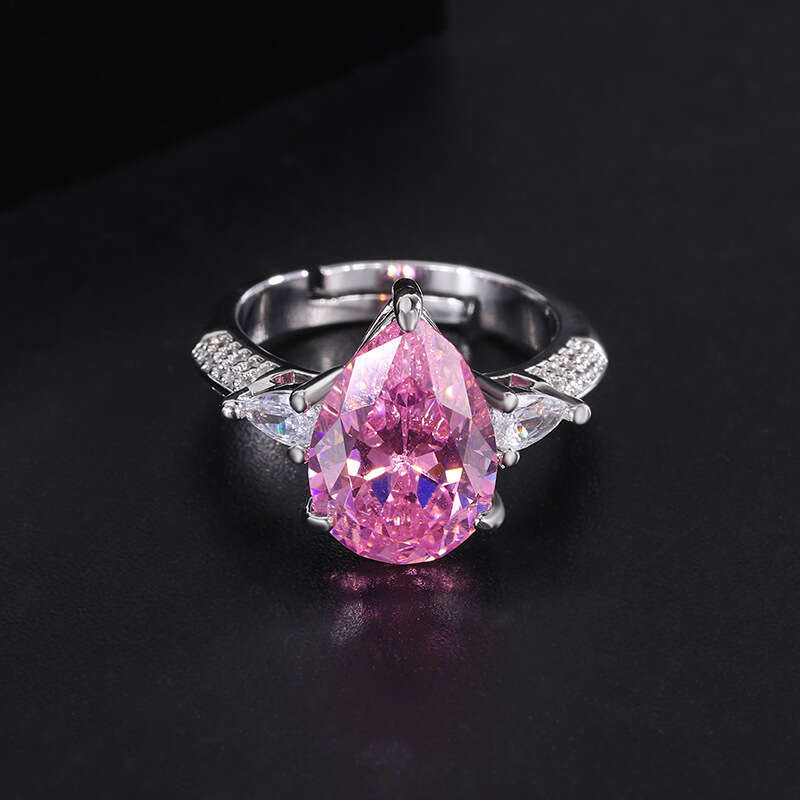 Paraiba Hot Selling Tiktok Live Emerald Green Index Finger Fashion Luxury Ring 29C