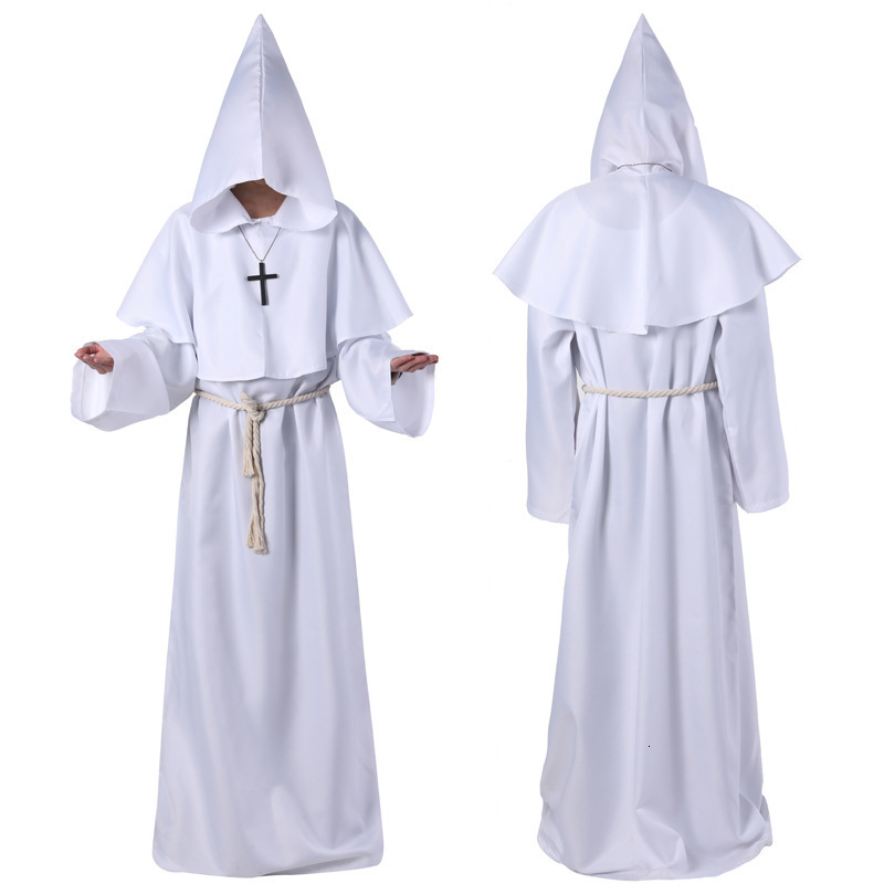 Halloween cosplay costume medieval monk costume monk robe wizard costume priest costume COS costume stage costume 250708