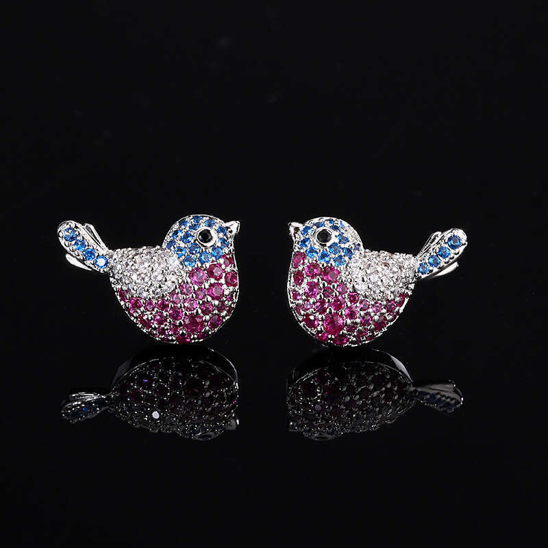 New Style Jewelry Magpie Announcement Cute Bird S Sier Needle Earrings Fashion Commuting Versatile Women's 892