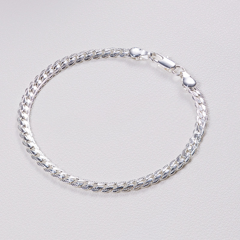 Trendy fashion 925 silver twist bracelet factory stock wholesale SW0063