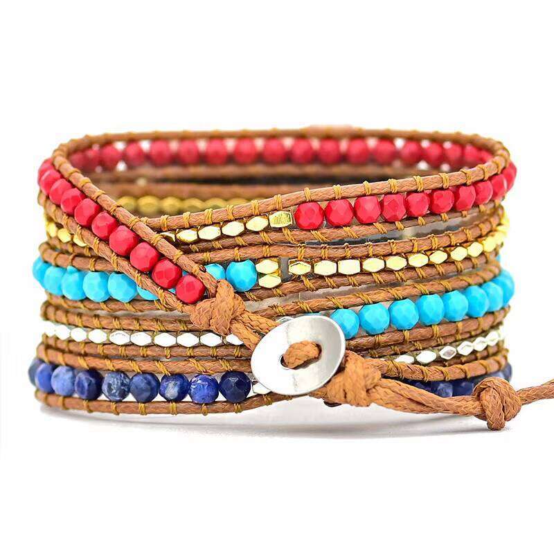 New High Quality Natural Stone Crystal Handmade Gift Ladies Smart Bracelet Apple Watch Strap