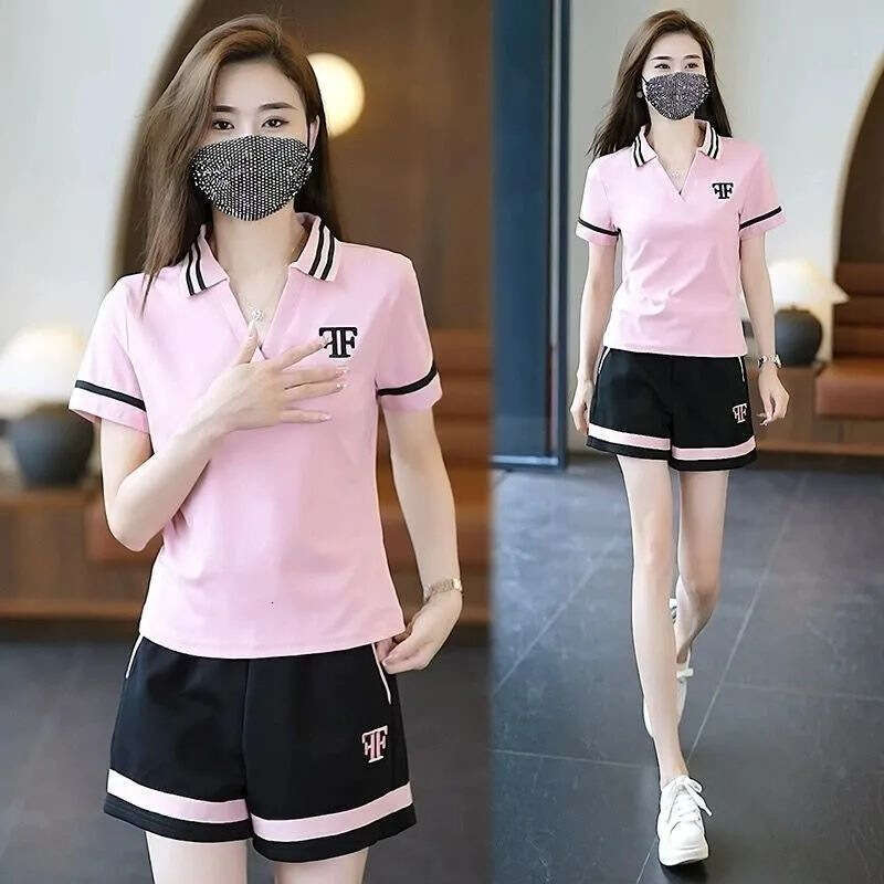 Summer New Fashion Commuting Casual Stylish Two-Piece Set For Women B5