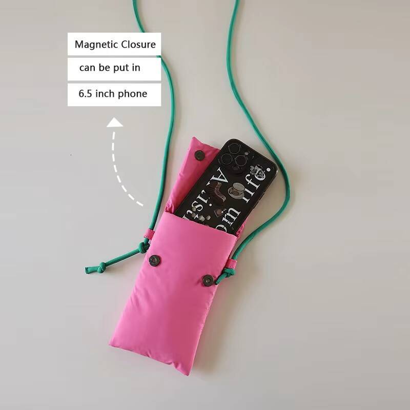 New Fashion Cute Phone Simple Green Rose Red Shoulder Crossbody Girls Fabric Small Storage Bag Purse Card Holder ddmynov