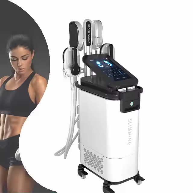 4 Handles ABS Hi-EMT 33 Tesla Body Neo RF Muscle Stimulator Sculpting Building Body Slimming Machine