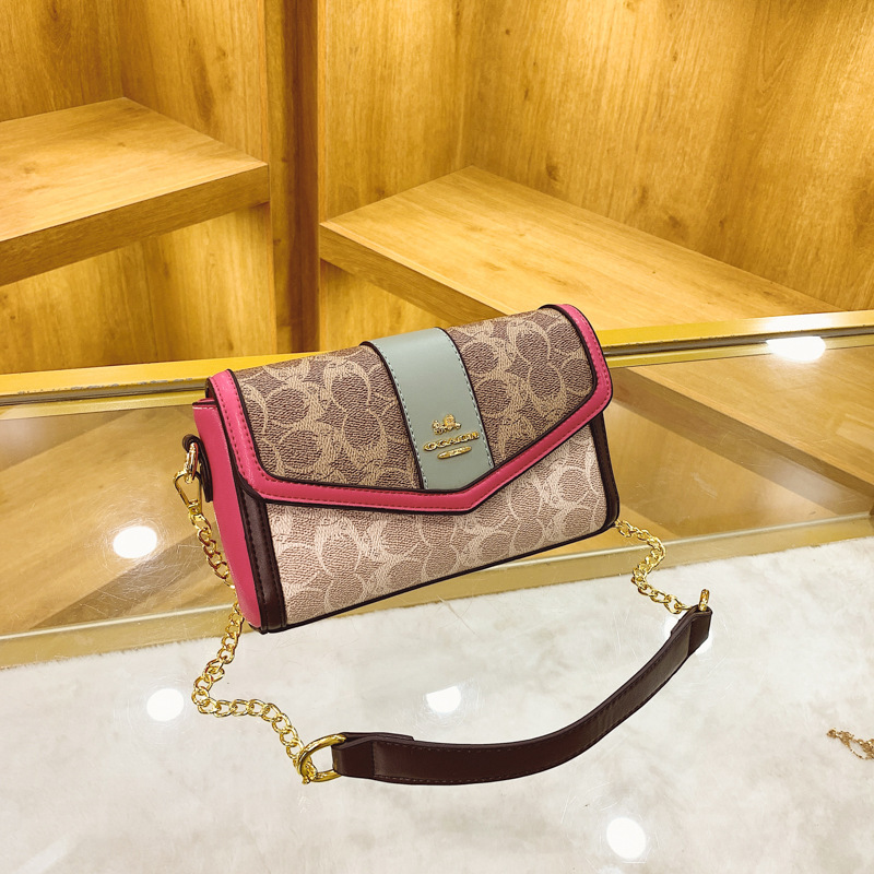 Designer High-End Feel for Women 2025 New Fashion Color-Block Small Square Elegant Versatile Shoulder Crossbody Light Luxury Women's Bag