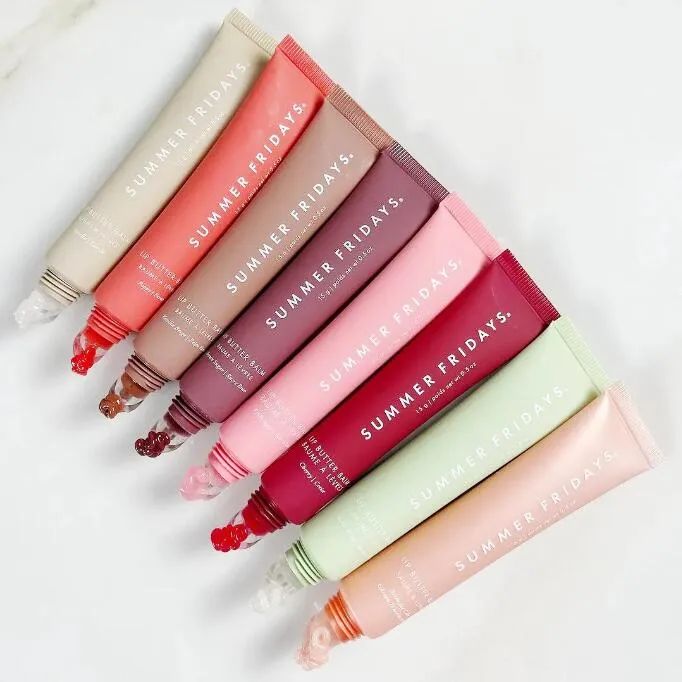 Summer Fridays Lip Butter Balm Moisturizing Smooth Soft Lips Cosmetics Pink Sugar Vanilla beige sweet mint cherry birhtday cake top quality 15g Makeup