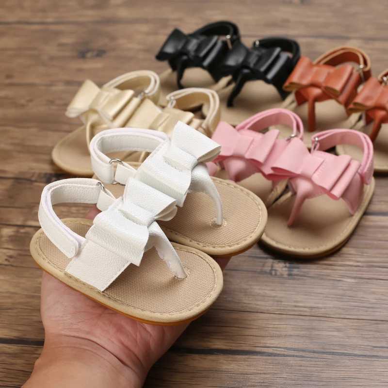 2023 New Big Bow 0-18 Months Baby Princess Shoes Sandals Breathable And Comfortable Walking Shoes R250707