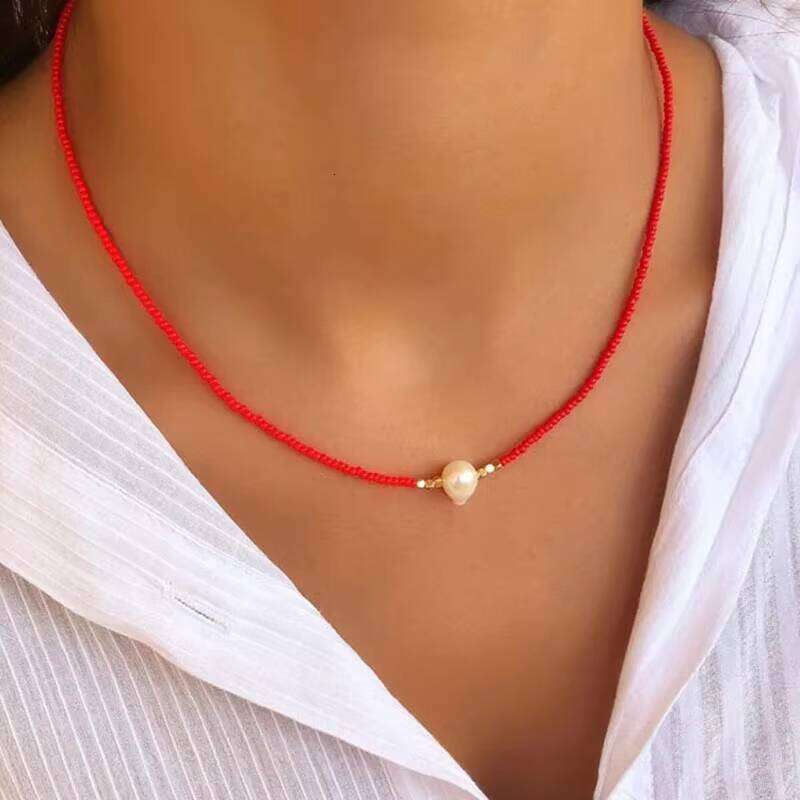 Bohemian Beaded Fashion Accessories Serenity Pearl Handmade Jewelry Necklace
