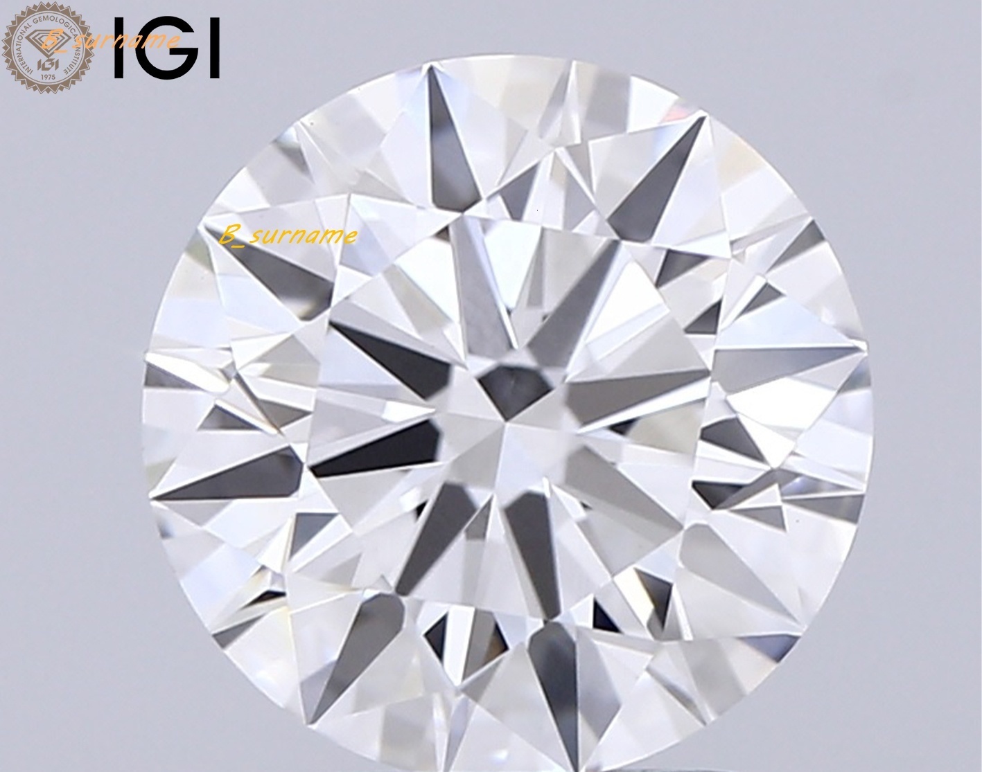 CVD Lab Grown Diamond 2.50 CT. Round Excellent Cut 8.67 MM F Color VVS2 IGI Certified For Personalized Ring or Pendent