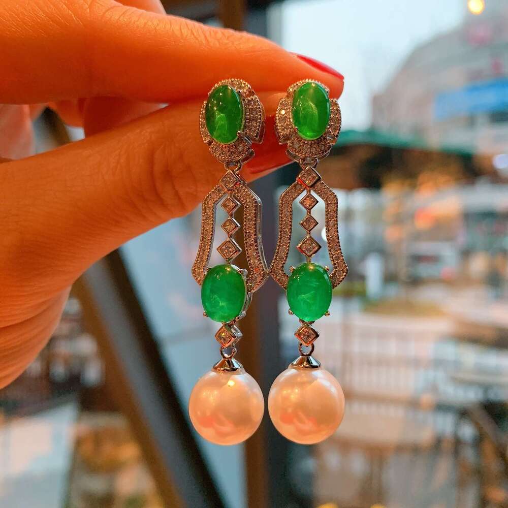 Tiktok Australian Mother-Of-Pearl Fashion Creative Socialite Jewelry Stud Drop Earrings For Women 33C