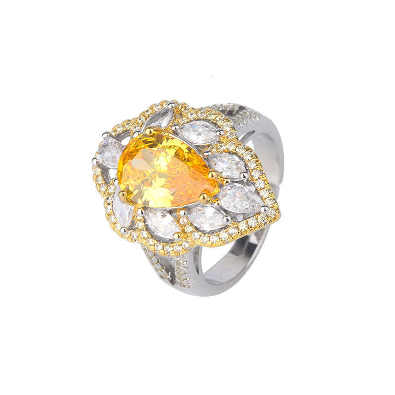 2023 New Tiktok Micro Pave Diamond Adjustable High-End Noble Court Style Ring F89