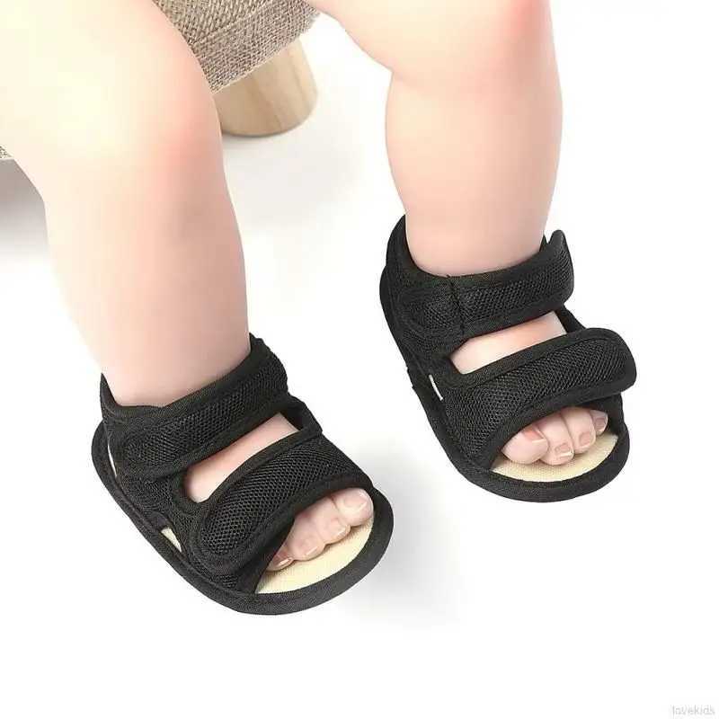 Baby Boy Sandals Solid Color Breathable Anti-Slip Shoes Toddler Soft Soled Walking Shoe First Walkers 0-18 Months R250707