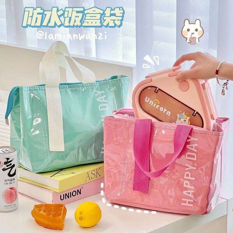 Insulated Lunch hickened Aluminum Foil Camping Ice Pack Children School Bento Picnic Food Storage Tote Bag