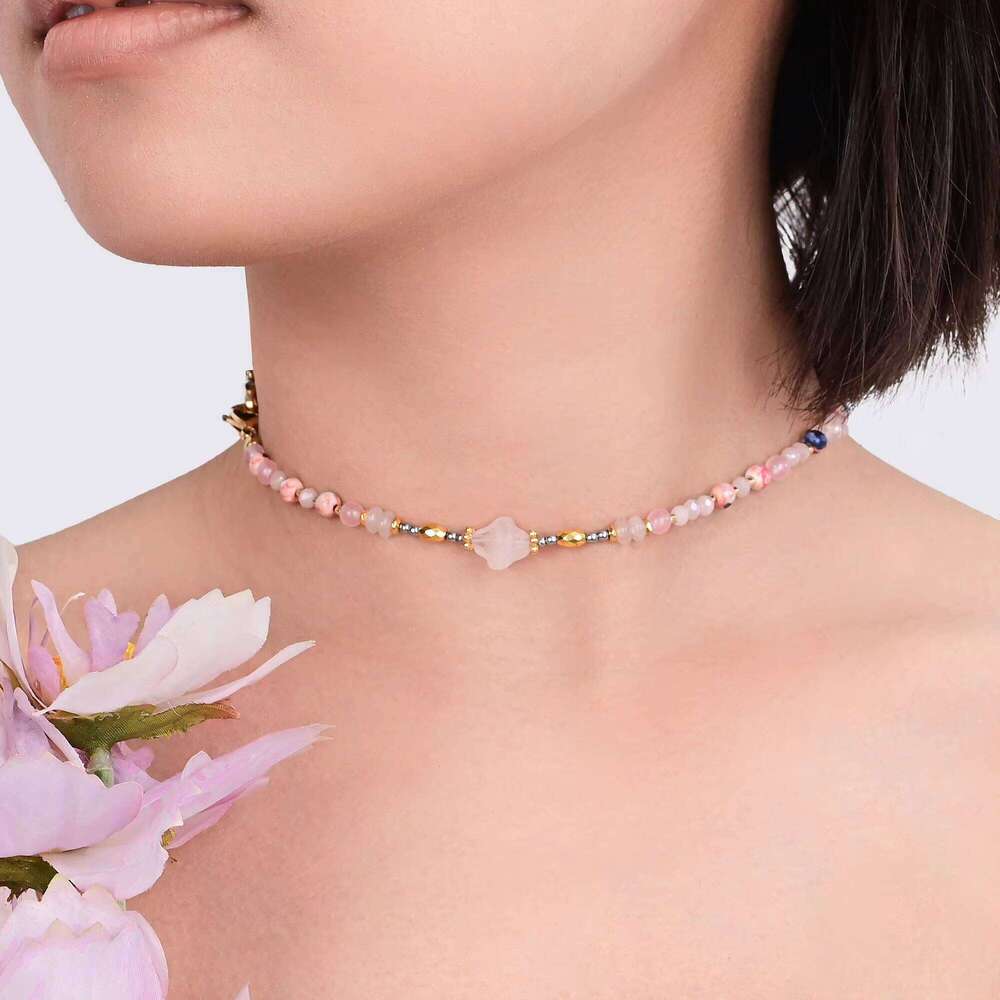 High-end Four-leaf Clover Beaded Pendant Chain Bohemian Style Friendship Phone Accessories