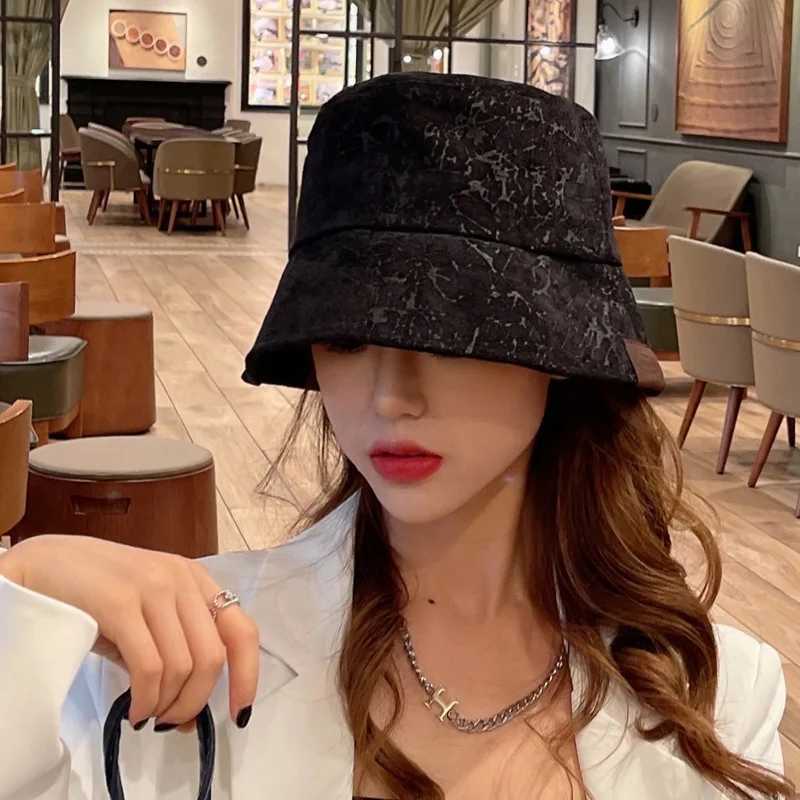 Bucket Hat Women Spring Summer Sunshade Fashion Design Sun Hat Vintage Y250707