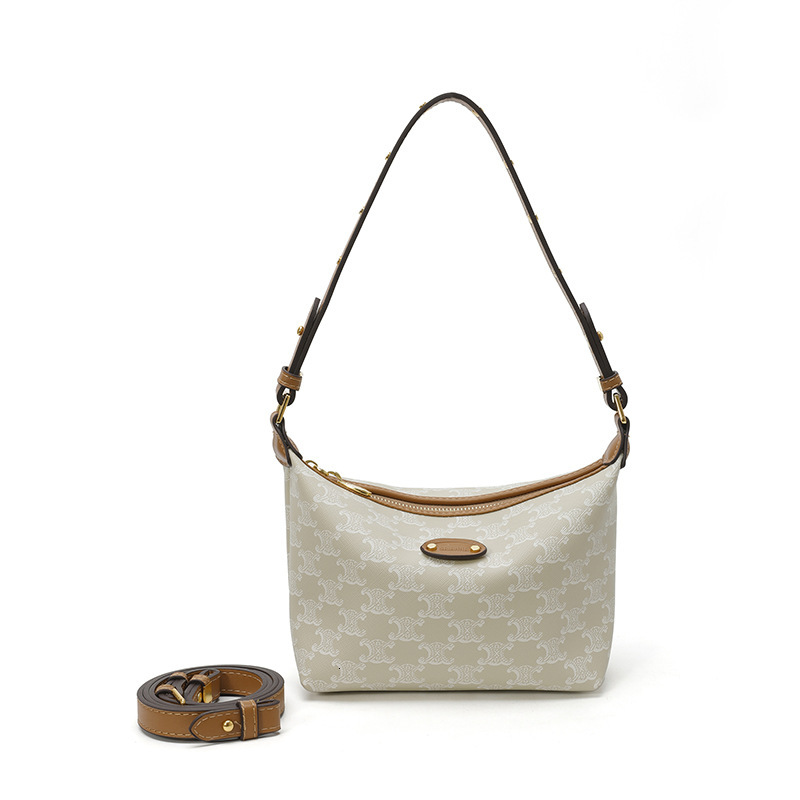 Designer High-End Feel for Women 2025 New Korean Fashion Printed Commuter Tote Elegant Versatile Shoulder Crossbody Light Luxury Women's Bag