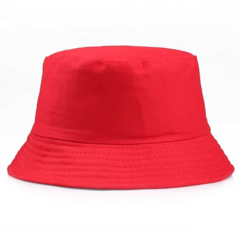 Custom Pure Cotton Four Seasons Solid Color Bucket Hat Embroidery Print Diy Sunshade Men and Women Panama Bob Cap Gorras Y250707
