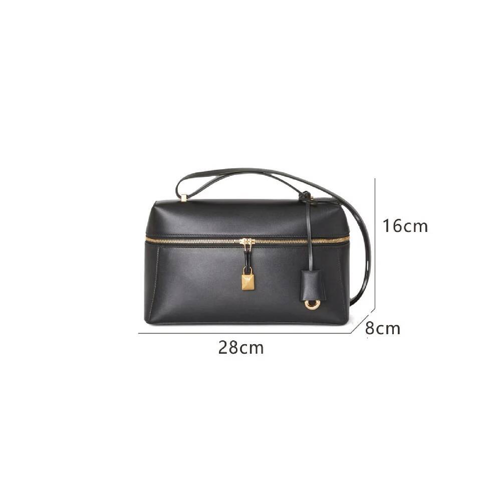 2025 New Genuine Women's Handbag Palm Pattern Cow Leather Lunch Box Bag Gigi Same Style Single Shoulder Slant Cross Body high-quality