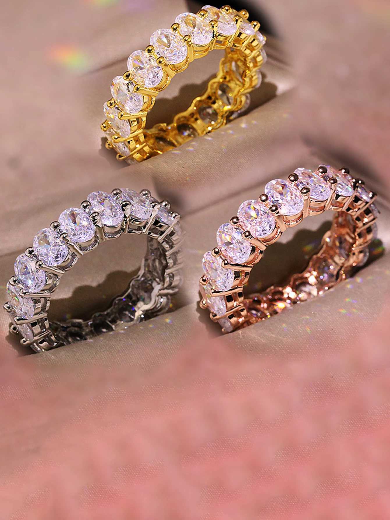925 Sterling Silver Original Zircon Oval Fashion Ring for Women Engagement Wedding Gift Luxury High Quality Fine Jewelry XJ250707