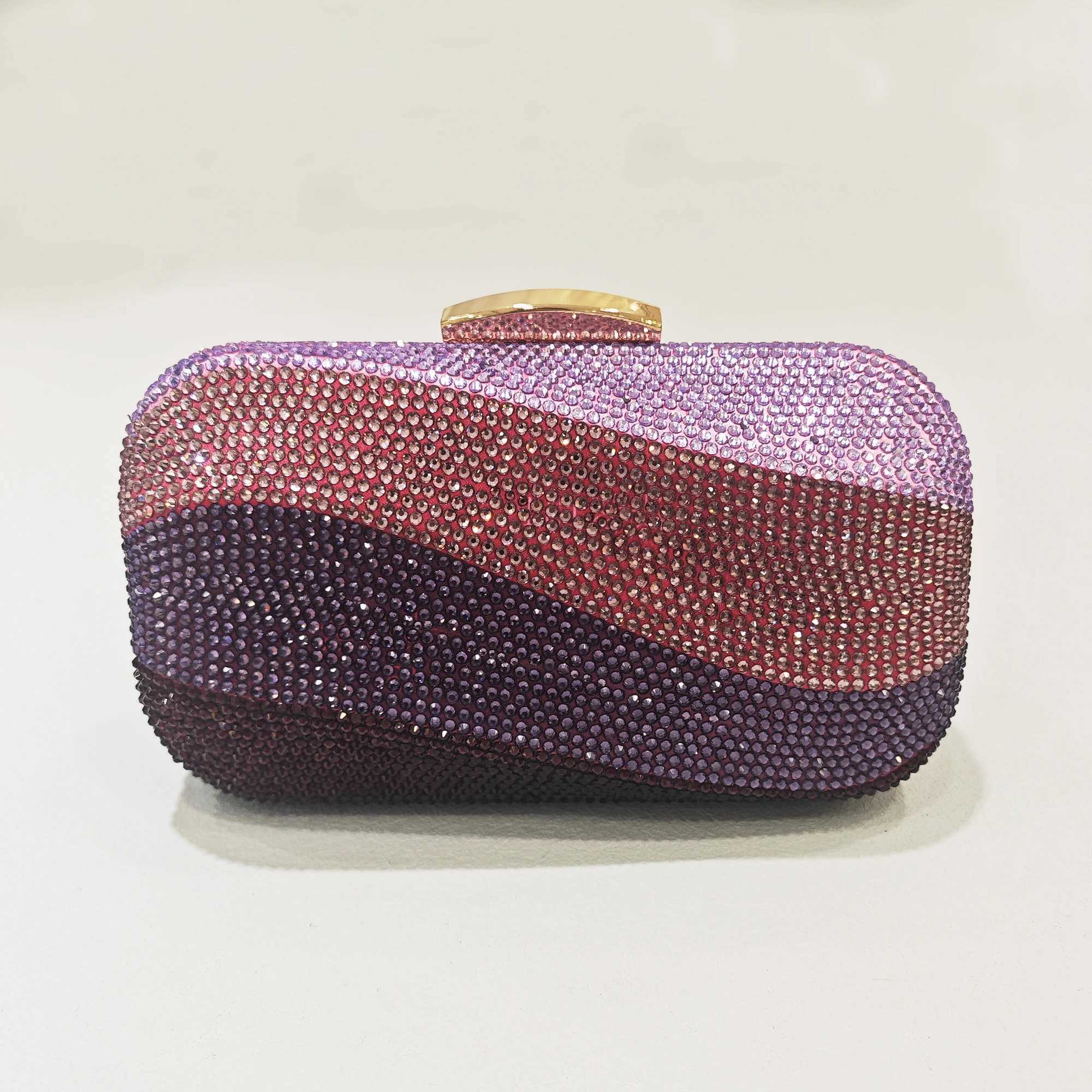 Multi Color Diamond Wedding Bags Crystal Clutch Purse For Luxury Women Evening Bags Party Banquet Purses