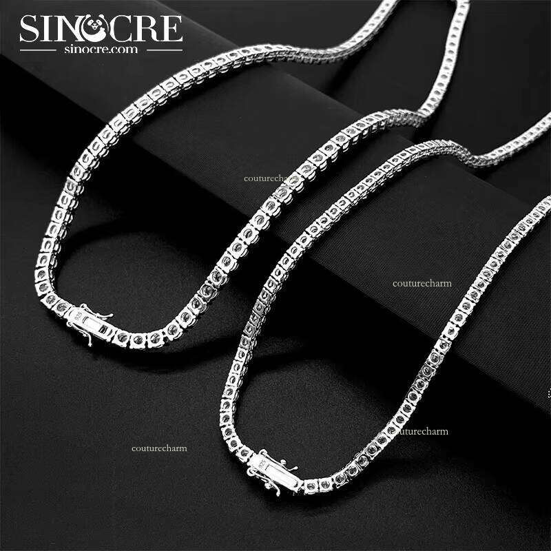 4mm Silicon Stone Tennis Chain S Made in China New Science Hiphop Wedding