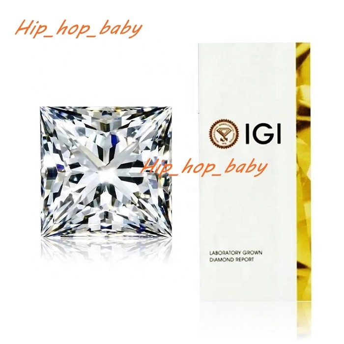 VOAINO Lab Created Diamond 1ct 2ct 3ct 4ct 5ct VVS VS square Shape Princess Cut CVD Lab Grown Loose Diamond