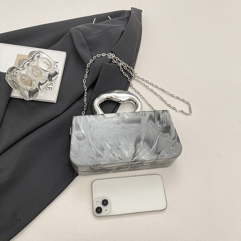 European and American new acrylic personalized shiny spicy girl shoulder trend bag designer bag trend multifunctional women s crossbody bag