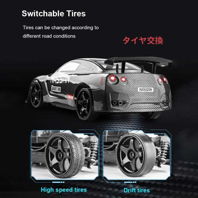1 10 70km/h High-speed Drift Remote Control Car 2.4G 4WD Rc Off-road Vehicle Dual-speed Rc Car Childrens Christmas Gift Z250707