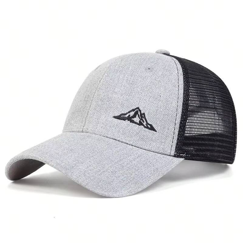 Unisex Mountain Range Embroidery Baseball Net Caps Spring and Summer Outdoor Adjustable Casual Hats Sunscreen Hat ddmythur