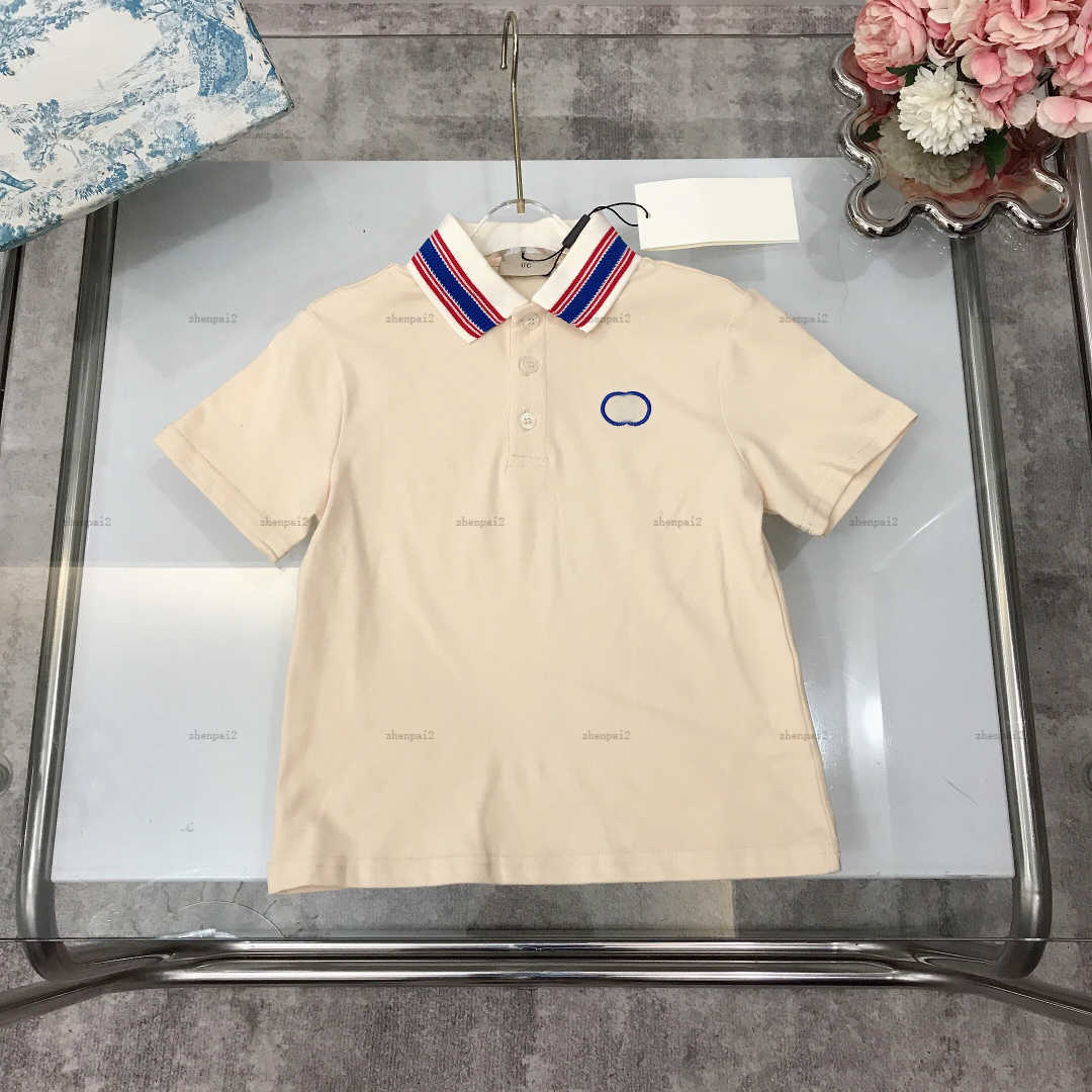 Child Clothing Short sleeve Polo shirt Embroidery logo design baby lapel tee kids designer clothes child tshirt boys girls T-shirts A236X07N056-b