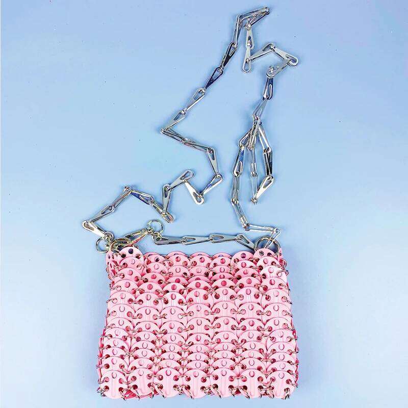 Women's Bags Designer Metallic Ladies Evening Bags Fo Women Designe Handbags Puses New In Sequined Woven Hollow Out Mini Stap
