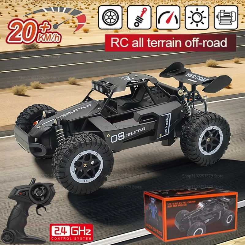 New Remote Control Car 2.4GHz High Speed 20KM/H RC Toys 1 16 RC Truck Off Road with LED Headlight and Gifts for Adults Kids Z250707