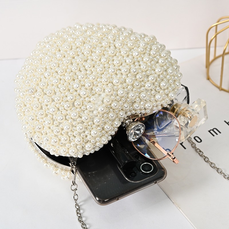 Evening Bag Versatile Heart-shaped Pearl Women's Bag Banquet Fashion Party Bag
