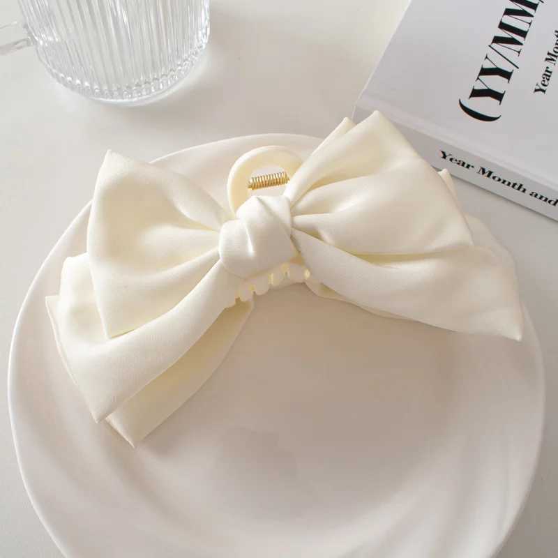 Solid Color Double Side For Women Girl Elegant Ponytail Braid Claw Clip Sweet Shark Crab Party Hair Accessories Trendy Y250707